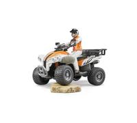 bruder 63000 - Quad con conducente, figura giocattolo, veicolo, fuoristrada