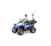 Bruder Quad della Polizia 63010 con Poliziotto e Attrezzature