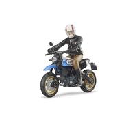 BRUDER 63051 SCRAMBLER DUCATI DESERT SLED CON CONDUCENTE