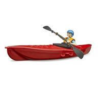 Bruder 63155 Kayak bworld con personaggio -Giocattolo- Scala 1:16 30,3X5,0X3,1CM