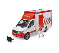 Bruder Ambulanza Mercedes Benz Sprinter con luci e suoni e Autista Inclusi
