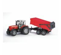 Bruder BRD02045 Trattore Massey Ferguson 7480 con Rimorchio