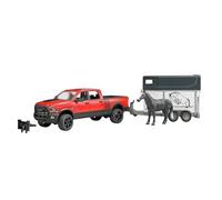 Bruder BRD02501 Power Wagon Pick Up RAM 2500 con Rimorchio e Cavallo