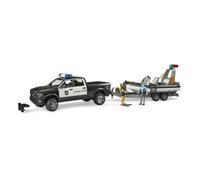 Bruder BRD02507 RAM 2500 Polizia con rimorchio e gommone
