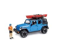 Bruder BRD02529 Jeep Wrangler Rubicon Unlimited con kayak e personaggio