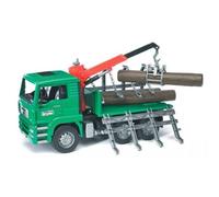 Bruder BRD02769 Trasporto Tronchi con Gru MAN TGA