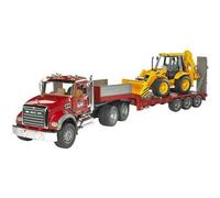 BRUDER MACK Granite Low loader and JCB 4CX
