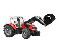 Bruder BRD03047 Trattore Massey Ferguson 7600 con benna