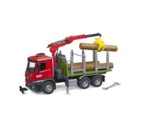 Bruder BRD03669 MB Arocs Camion Trasporto 3 Tronchi con Gru