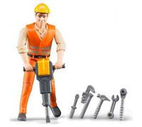 Bruder BRD60020 B World - Operaio Edile con Accessori