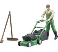 Bruder BRD62103 BWorld - Giardiniere con tosaerba e attrezzi