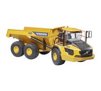 BRUDER - Camion Benne 02455 - Autoribaltabile A60h Volvo, Colore Giallo, 2455