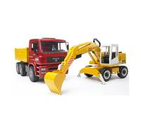 Bruder Camion Man Con Escavatore Liebherr 0 Per Bambini da 3 + Anni - 2751