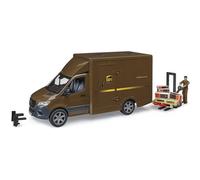 Bruder Camion Sprinter Corriere Ups con Autista e Traspalle