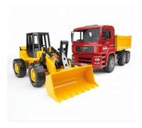 Bruder Construction truck with articulated road loader e ABS Synthetik 02752