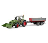 Bruder Fendt Vario 211 con caricatore frontale e rimorchio