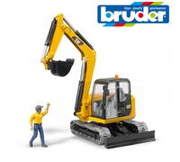 Bruder Giocattoli 02466 Gatto Mini Escavatore - Operativa Braccio/Secchio +
