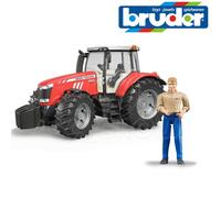 Bruder Giocattoli 03046 Pro Serie Massey Ferguson 7624 Mf Trattore & Lato / Man