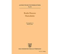 Bruder Hansens Marienlieder (Tascabile) Altdeutsche Textbibliothek