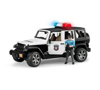 Modellino bruder jeep wrangler unlimited rubicon polizei