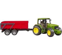 Bruder John Deere 6920 con Rimorchio Ribaltabile a Vasca, Rosso - 1 set