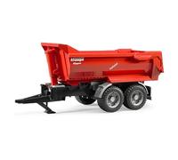 bruder 02225 - Rimorchio ribaltabile a semipiani in tandem Krampe, rimorchio da trasporto, rimorchio a pianale ribaltabile, rimorchio per trattori