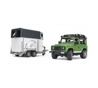 Bruder Land Rover Defender Station Wagon con Rimorchio per Cavallo