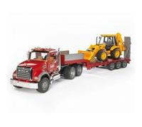 BRUDER MACK Granite Low loader and JCB 4CX