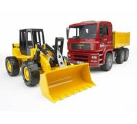 BRUDER Construction truck with articulated road loader