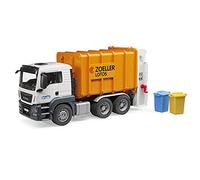 Bruder Man TGS 26.500 Rear Loading Garbage Truck - Orange