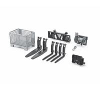 Bruder Pallet, Cable Winch and Forks Accessory Set