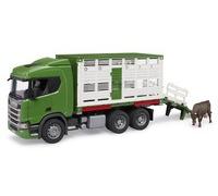 Bruder Scania Super 560R Tiertransport-LKW incl. 1 Rind 03548
