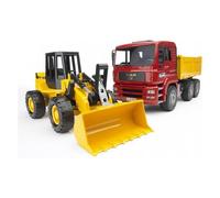 BRUDER Construction truck with articulated road loader