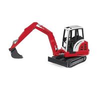 bruder 02432 - miniescavatore Schaeff HR16, veicolo da costruzione, retroescavatore, giocattolo