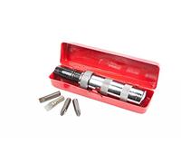 Brüder Mannesmann Avvitatore pneumatico a impulsi 1/2", 4 inserti | M 179 | Corpo in metallo con testa dritta, allenta bulloni delle ruote e viti bloccate, per auto, edilizia e casa