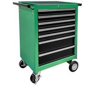 Brüder Mannesmann carrello portautensili 321 pz, 7 cassetti | M28270 | Chiudibile a chiave, guide su cuscinetti a sfera, piano di lavoro antiscivolo, per auto, moto, bici e officina