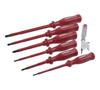 Brüder Mannesmann M 1187-PROFI Kit cacciaviti VDE 7 parti Taglio, Croce Philli