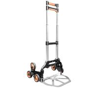 Brüder Mannesmann M00946 Carrello per scale pieghevole Acciaio, Plastica