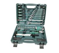 Brüder Mannesmann M29081 - Set di attrezzi da 85 pezzi, cricchetti, chiavi a bussola e punte, robusta valigetta in plastica, per casa, officina e riparazione auto