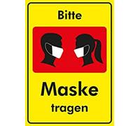 Brüder Mannesmann M40282 - Adesivo per Windows Si prega di indossare la maschera