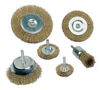 Brüder Mannesmann M43806 Spazzola metallica 6 parti 1 pz.