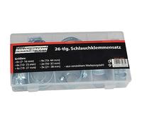Brüder Mannesmann M60026 - Set di morsetti per tubo, 26 pezzi