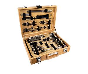Brüder Mannesmann Werkzeuge M29002 - Maletín de herramientas (108 piezas, bambú)
