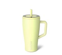 BrüMate Era - Bicchiere da 900 ml con cannuccia e coperchio, in metallo con manico, 100% a tenuta stagna, tazza isolante, in acciaio inox, da viaggio, palestra, mantiene le bevande ghiacciate tutto il