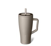BrüMate Era - Borraccia termica con manico e cannuccia, 100% a tenuta stagna, con coperchio e cannuccia flessibile SoftSip, in acciaio inossidabile, adatta al portabicchieri, 850,5 g (moka)
