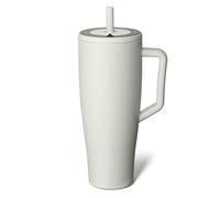 BrüMate Era - Borraccia termica con manico e cannuccia, 100% a tenuta stagna, con coperchio e cannuccia flessibile SoftSip, in acciaio inossidabile, adatta al portabicchieri, 1180 ml (duna)