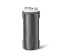 BrüMate Hopsulator Slim Can Cooler isolato per lattine sottili da 350 ml | Supporto per bevande isolate in acciaio inox per bevande dure seltzer, birra, soda e bevande energetiche (nero inossidabile)