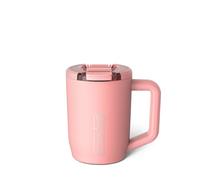 BrüMate Müv - Tazza da caffè isolata 100% a prova di perdite, con manico e coperchio, in acciaio inox, a doppia parete (guava)