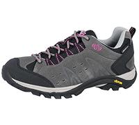 Brütting Mount Bona Low, Scarpe da Arrampicata Basse Unisex - Adulto, Grigio Nero Rosa, 41 EU