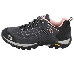 Brütting Mount Crillon Low, Scarpe da Trekking e Outdoor Donna, Grigio/Rosa, 42 EU